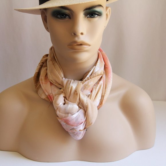 100% Silk Scarf/Wrap. Gorgeous Combination of Silk Weaves - Picture 7 of 13